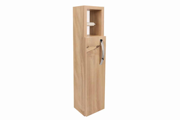 Hanah Home Armario de Baño Star Oak Roble Escandinavo 15x65x12 cm